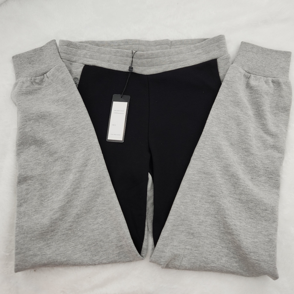 Maxsport Black and Heather Gray Joggers Womens Size M